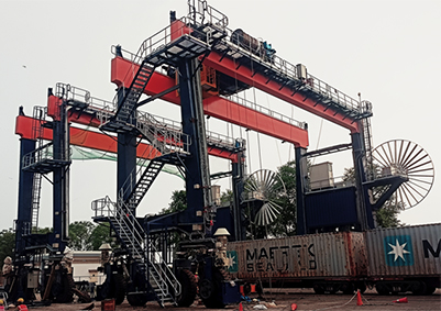 Rubber Tyre Gantry Crane, DICT Sonipat